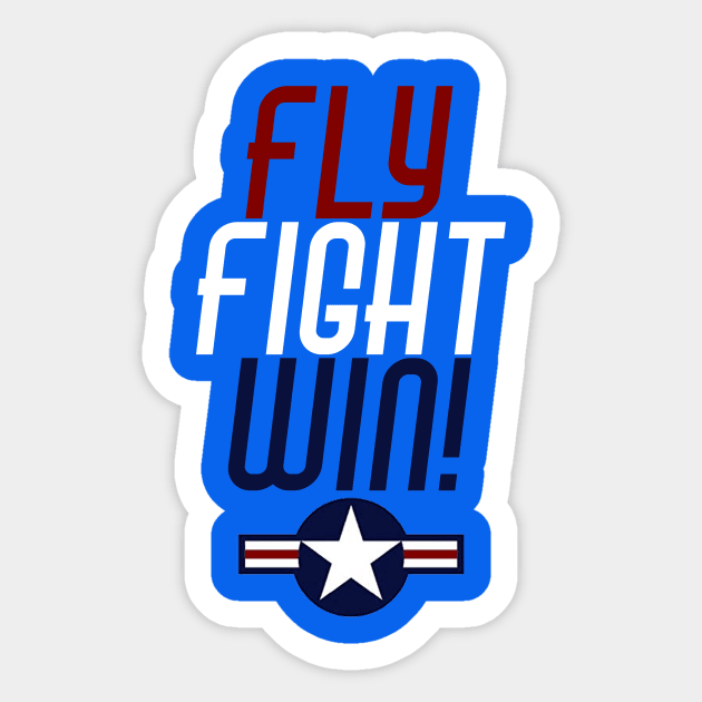 Airforce - Fly Fight Win Sticker by DonnySanders